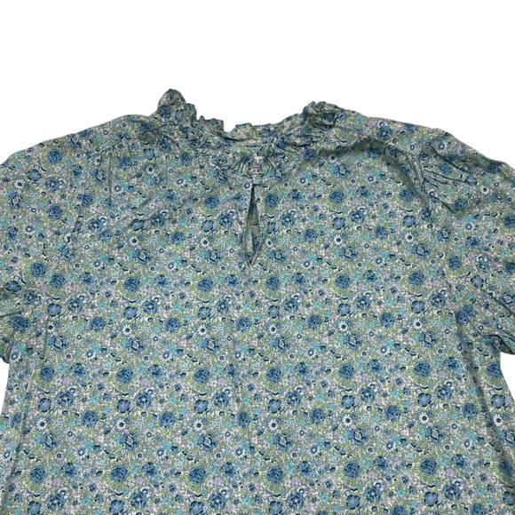 J Crew Liberty Fabric Boho Floral Top - Picture 3 of 11